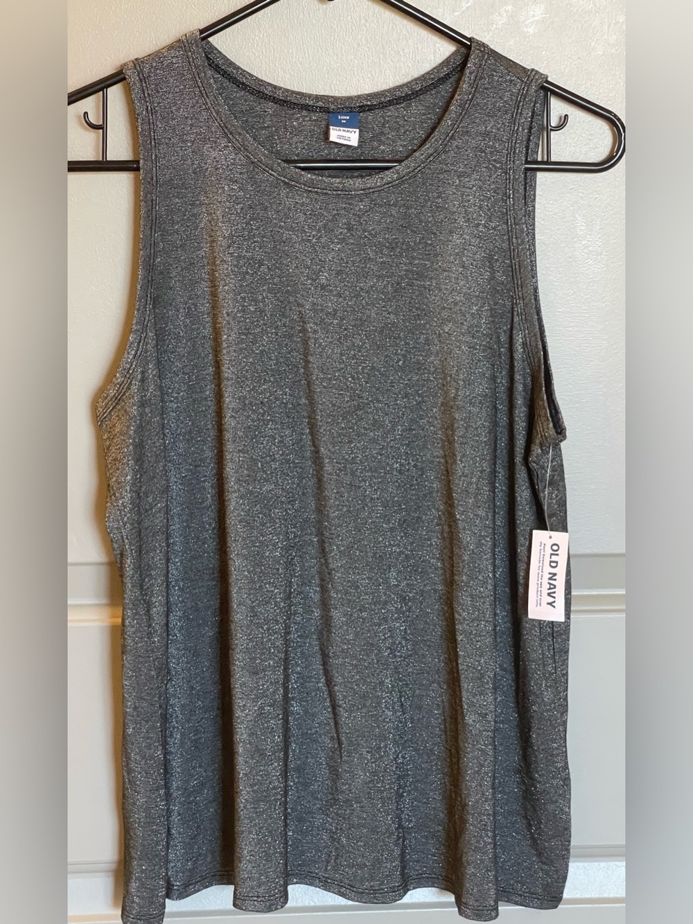Old Navy Metallic Lux Tank Medium NWT